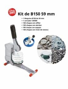 Kit para hacer chapas redondas de 59 mm